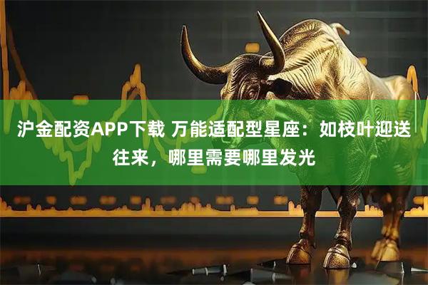 沪金配资APP下载 万能适配型星座:如枝叶迎送往来,哪里需要哪里发光